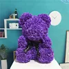 35cm bowknot bear purple
