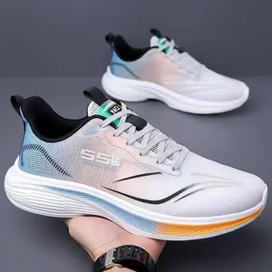 New Men's Shoes Spring and Summer Breathable Mesh Lightweight Sports Running Casual Shoes