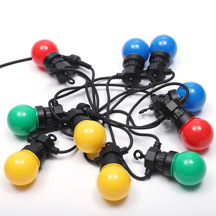 Светодио дный LED Открытый Multi Цветной G50 гирлянда глобусы Фея вечерние Рождество