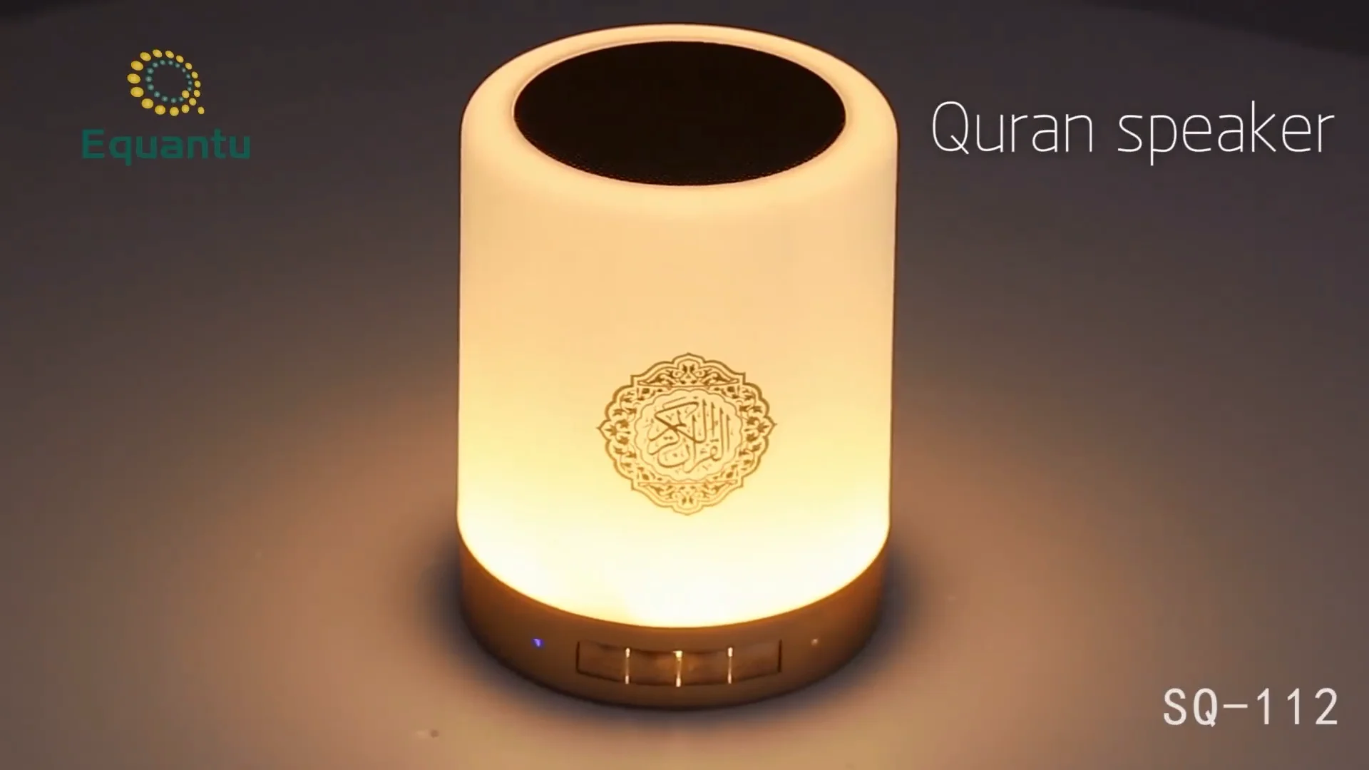 Islamic Al Digital Holy T Quran Player Portable Azan Clock Led Blue Tooth Touch Lamp Quran