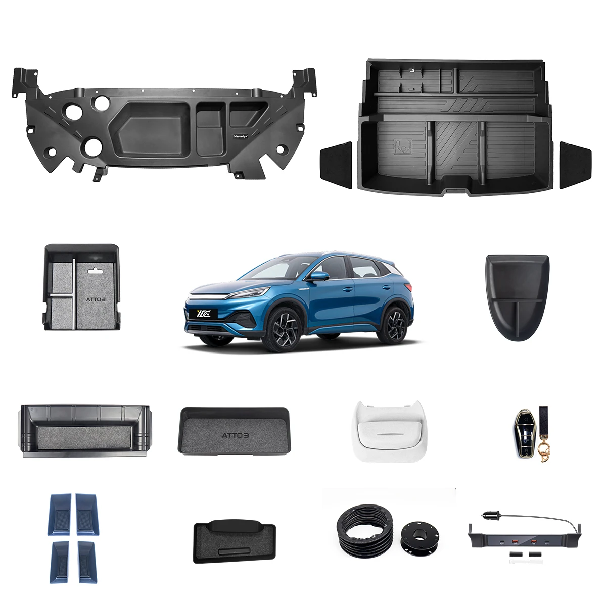 YDG Good Performance Auto Spare Parts Atto 3 Car Accessories Front Frunk for BYD Yuan Plus