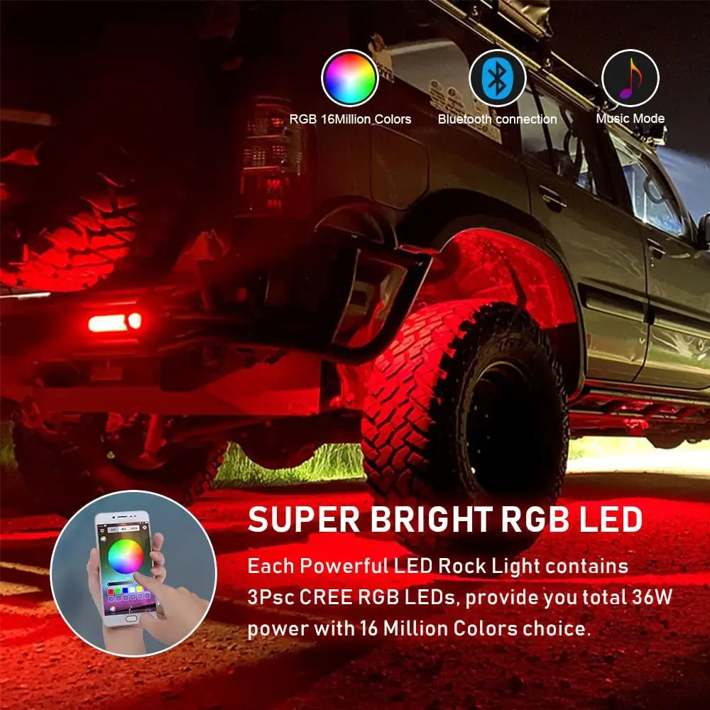 Support Tasse LED Voiture | 7 Couleurs | USB | Détection Vibration | Tapis Lumineux | 2 Pièces + Câble