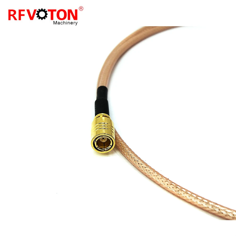 Fabrik 50 Ohm SMB-Stecker weiblich zu SMB-Stecker weiblich gerade Verbindung für RG316 HF-Pigtail Antennen-Jumper HF-Kabelbaugruppe