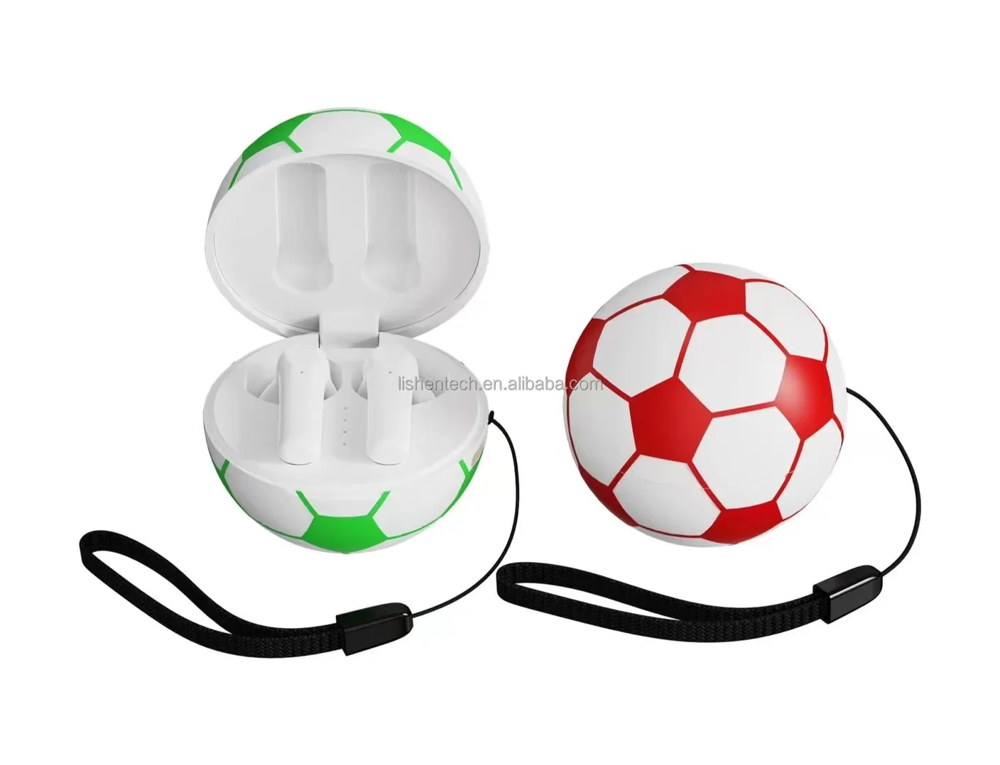 Football Shape TWS Earbuds Wireless Earphones with Microphone for Promotion Gift