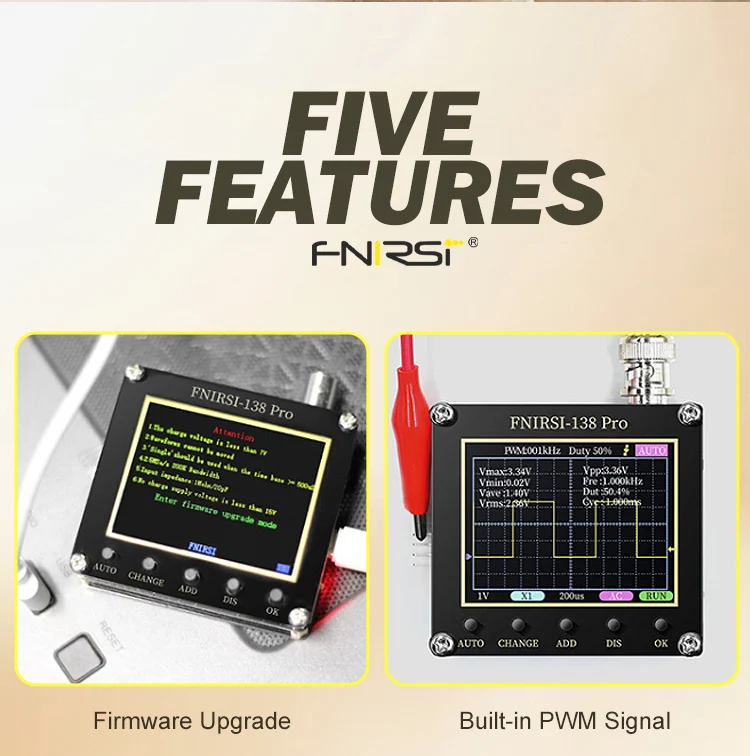 Fnirsi -138 Pro Hand-held Small Oscilloscope Portable Digital ...