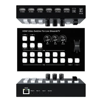 ライブ配信向けビデオスイッチャー オーディオミキサー 音声処理
