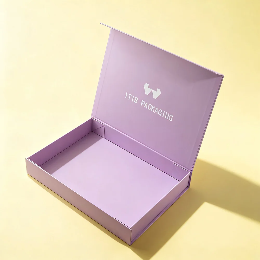 Luxury Shirt & Socks Gift Box | Custom Coated Paper Magnetic Folding | Recycled Material with Embossed Design