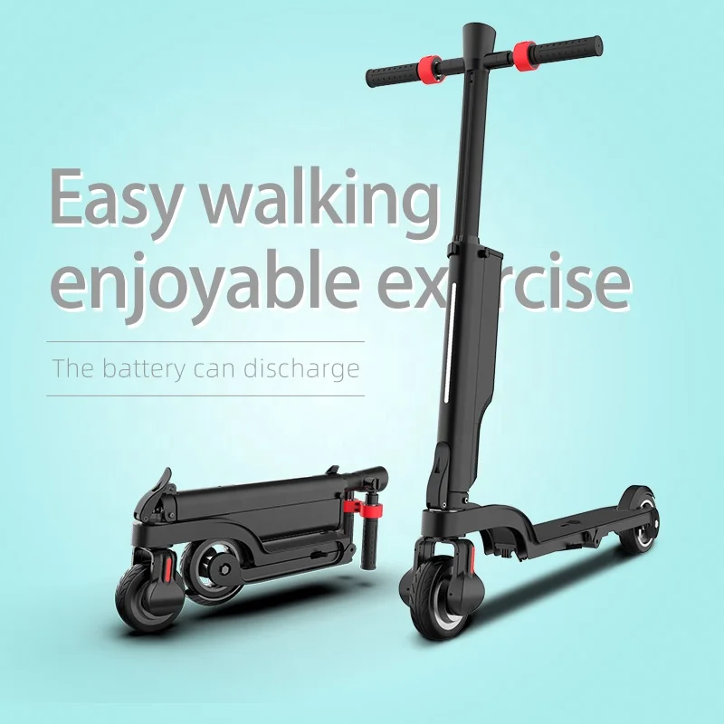 Patinete eléctrico plegable HX X6 para adultos, patinete eléctrico plegable  de 2 ruedas, Mini mochila portátil, patinete eléctrico