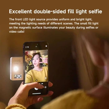 Godox MA5R 5W 1800K-10000K RBG LED Light Magnetic Charging Full-Color Mini on Camera Lights Live Outdoor Selfie Fill Lighting product image