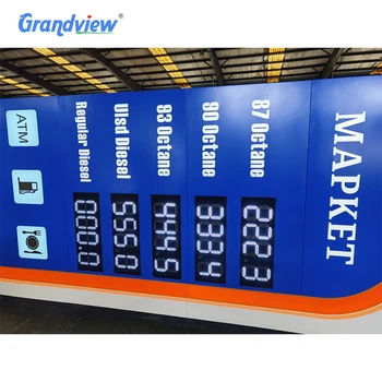 ガソリンスタンド価格看板LED広告広告ガソリンスタンドパイロンサイン