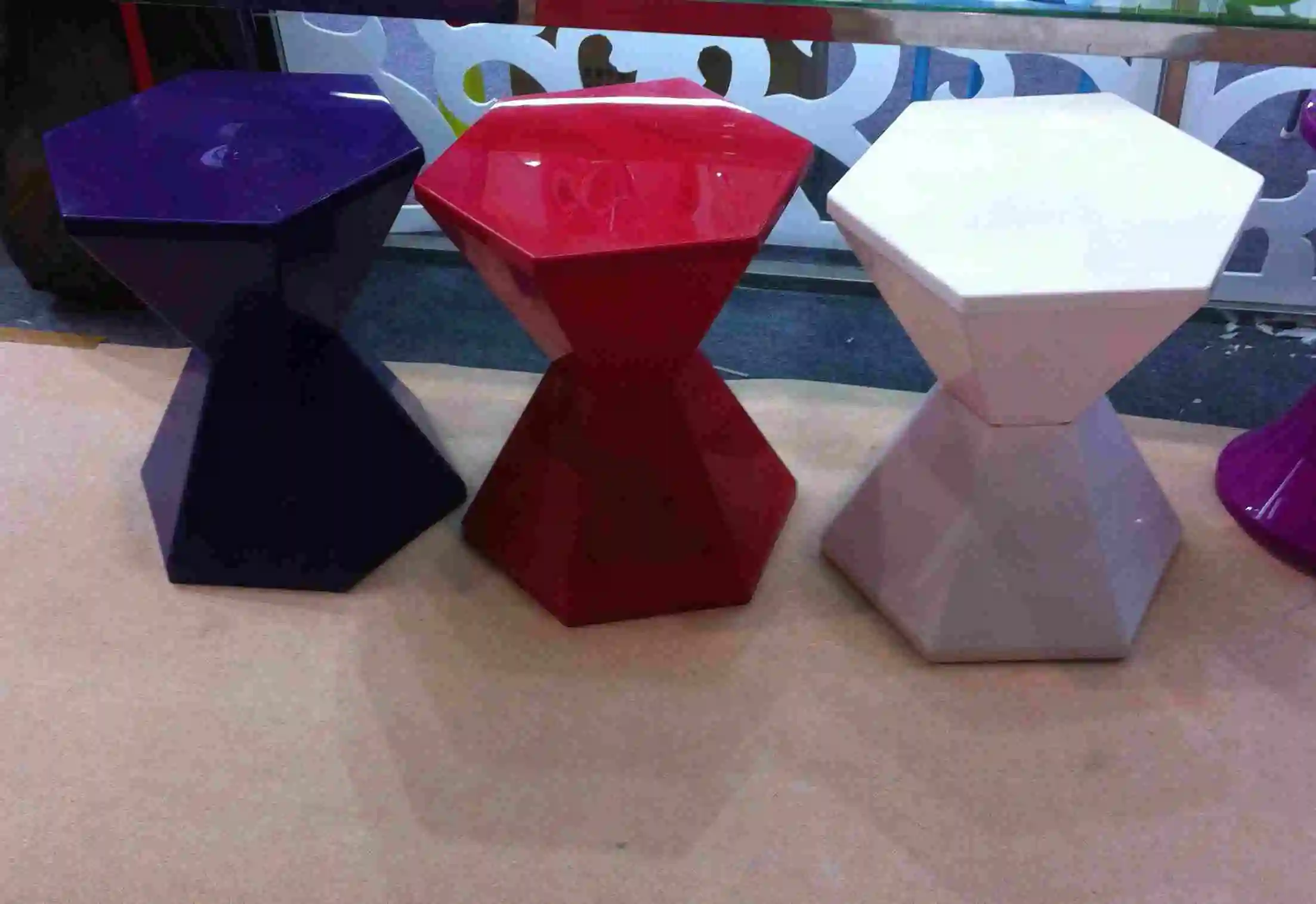 
Красочный пластиковый съемный стул выдвижной стул 