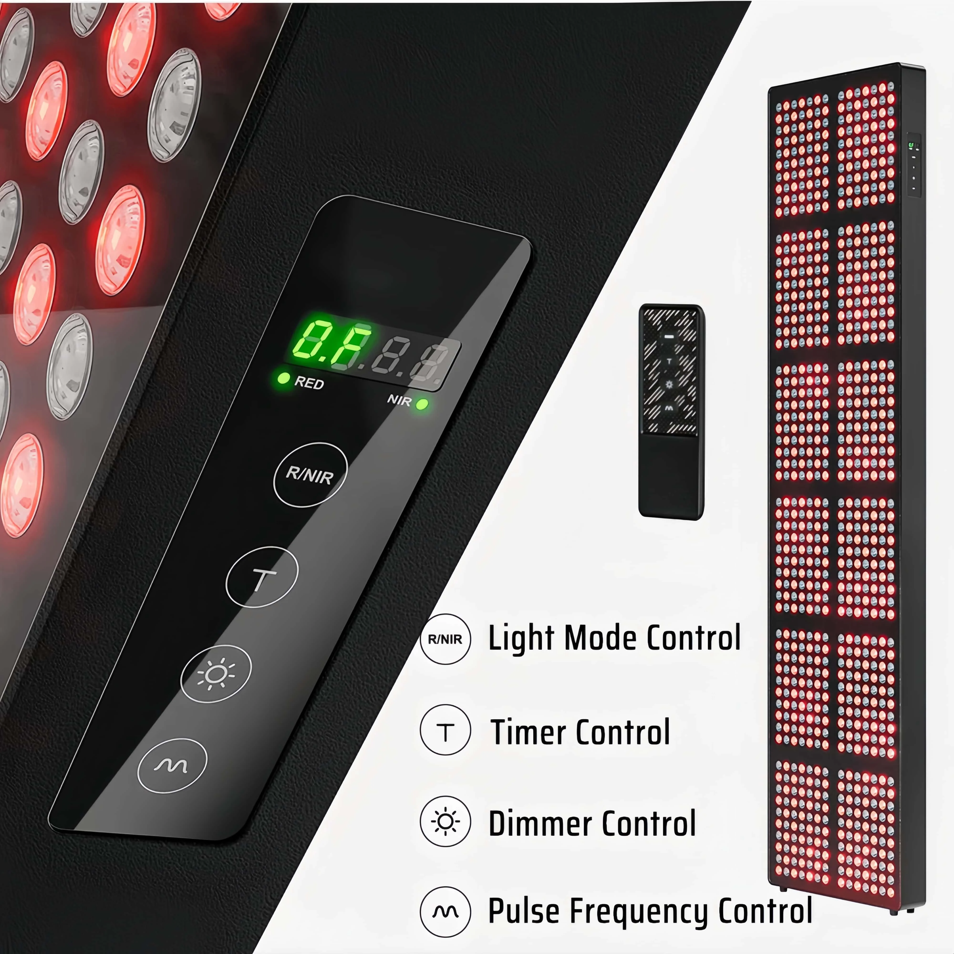 3600W LED Red Light Therapy Panel Bed 660nm 850nm Near Infrared Lamp 630nm Wavelength PDT Device Machine Home Use Standing Type