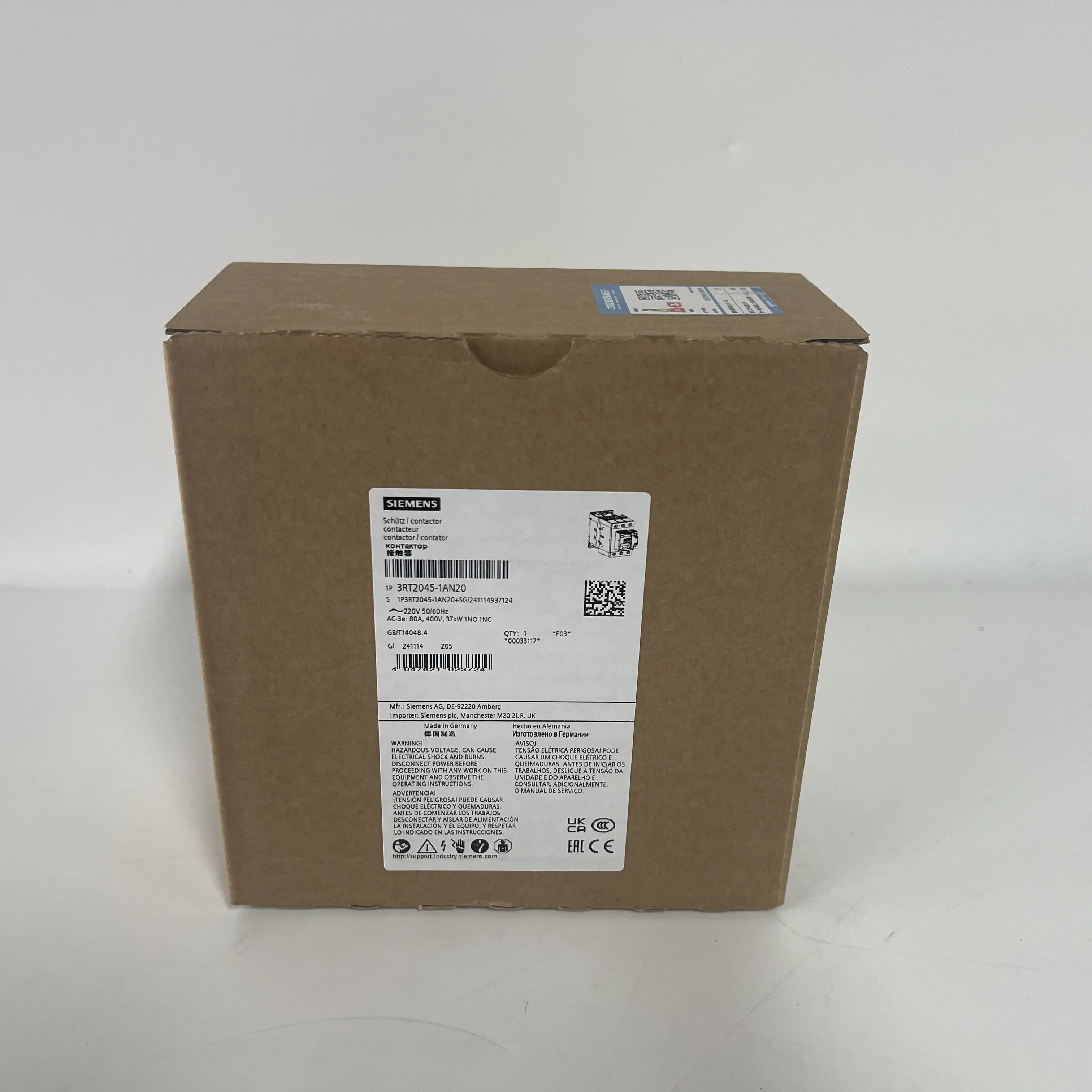 SIEMENS Contactor 3RT2045-1AN20
