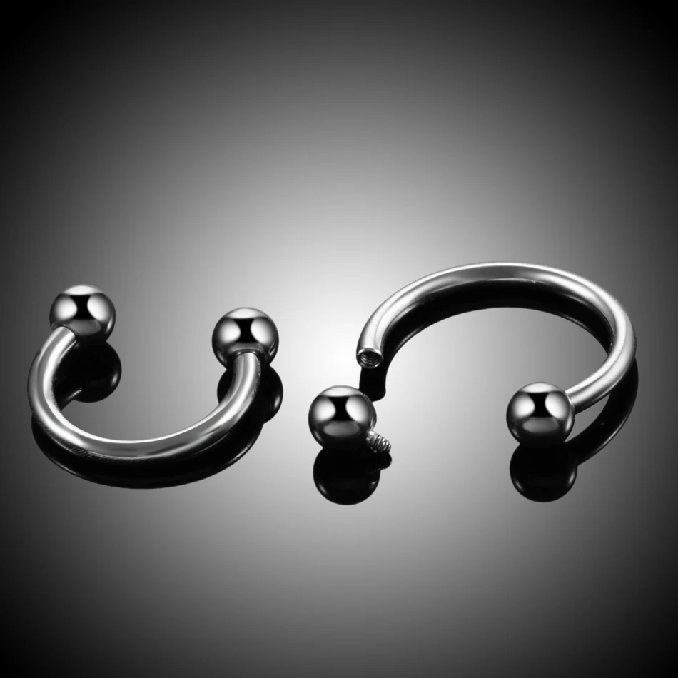 Barra Ferro Di Cavallo, Labbro Naso Setto Trago Ear Anello Misure Varie - Foto 4