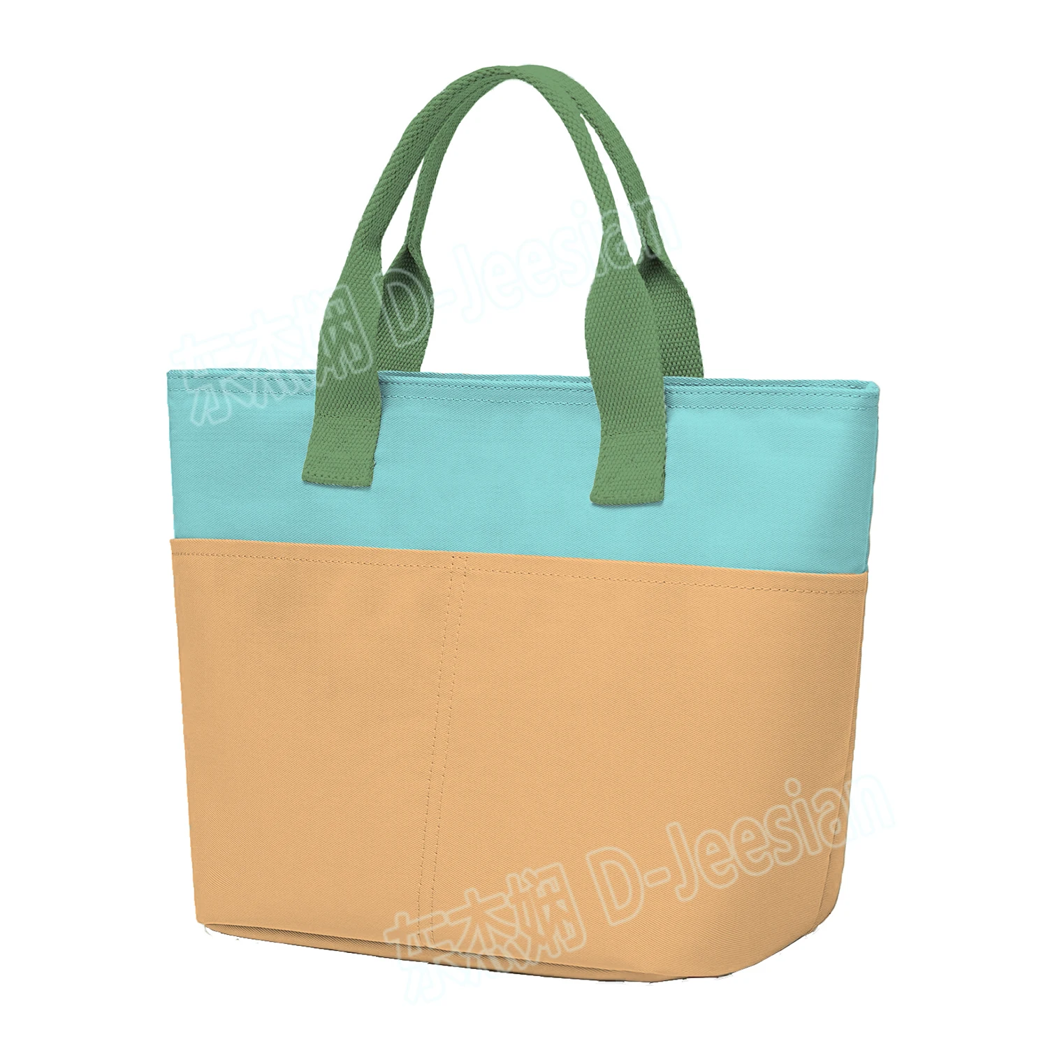 Custom Full Printing Canvas Shoulder Bags Large Capacity Insulated