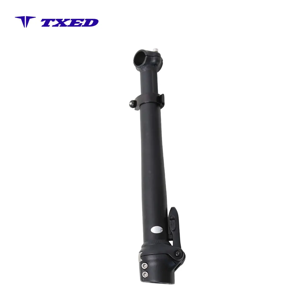 25.4x28.6mm Double Screw Fix Aluminum Right Folding Bike Stem With Safety Wire for Bicycle
