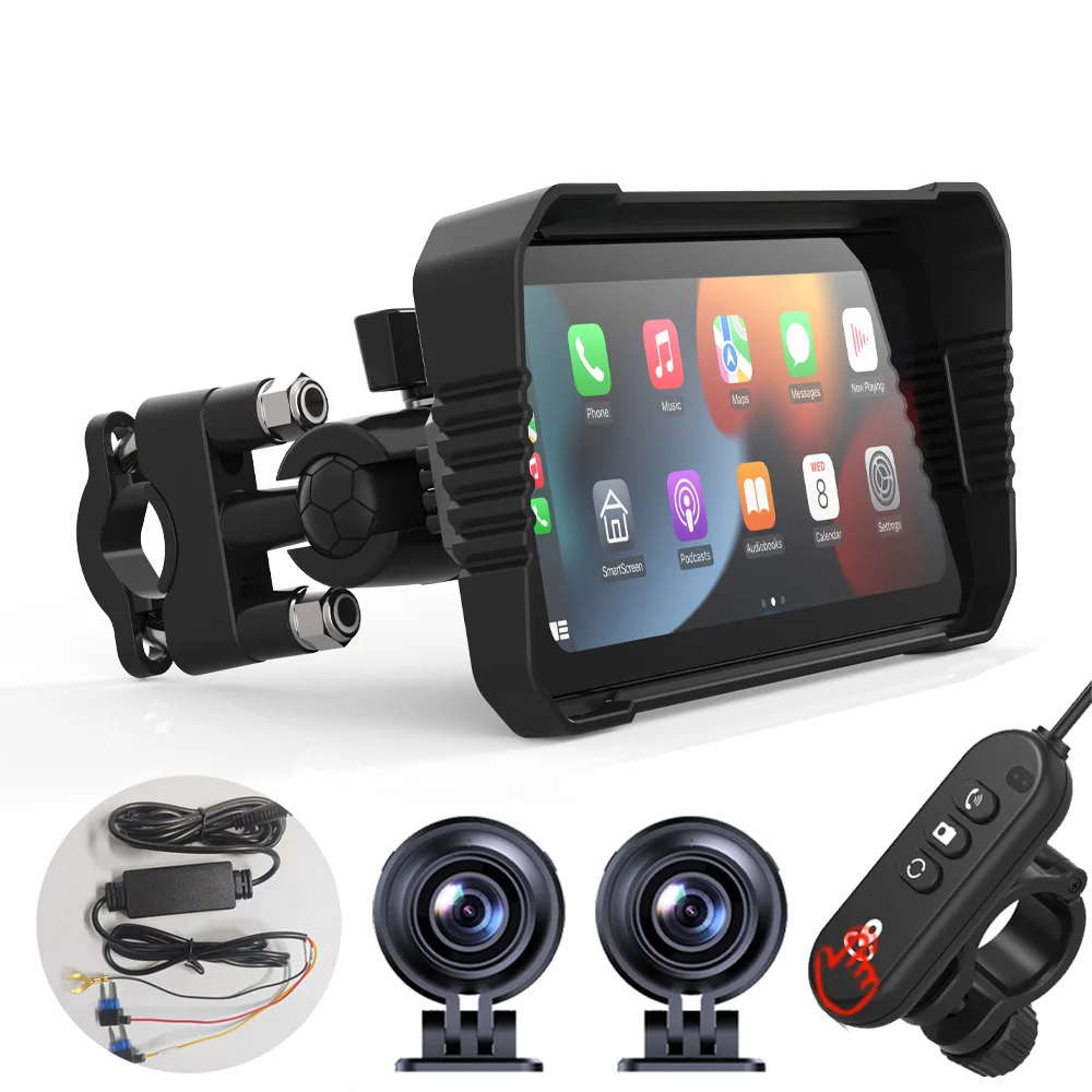 6.25'' CarPlay Motorcycle GPS Monitor ZC15 - Wireless CarPlay