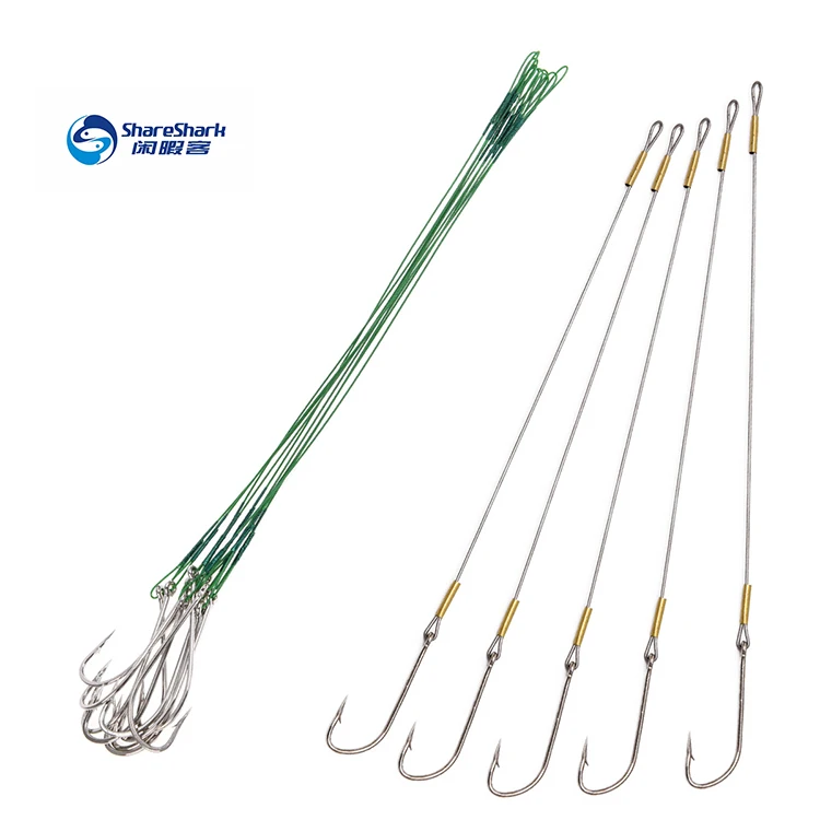 High Carbon Steel Wire Hook With Barb Fishing Tackle Bait Fishing Line