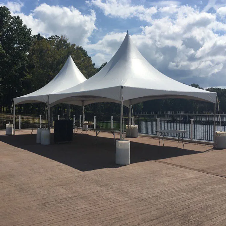 Economic Small Pagoda Tent Canopy White Marquee Pole Tents with Portable Aluminum Frame 10x10ft 20x20ft 30x30ft