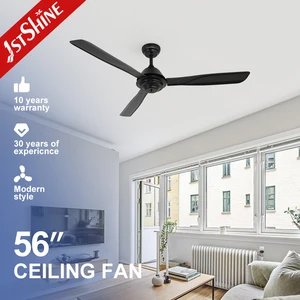 1stshine Ceiling Fan Rustic Iron Blades Dc Motor Low Noise Metal Ceiling Fan