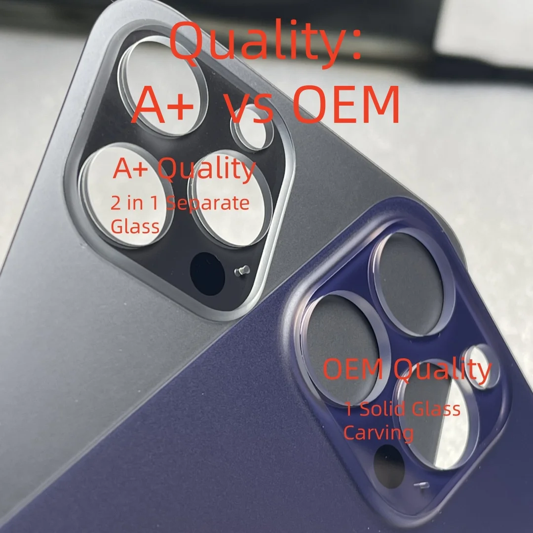 For iPhone 11 11Pro 11 Pro Max Original OEM Big Camera Hole Rear Back Glass Cover Housing Replacement with Logo CE Mark