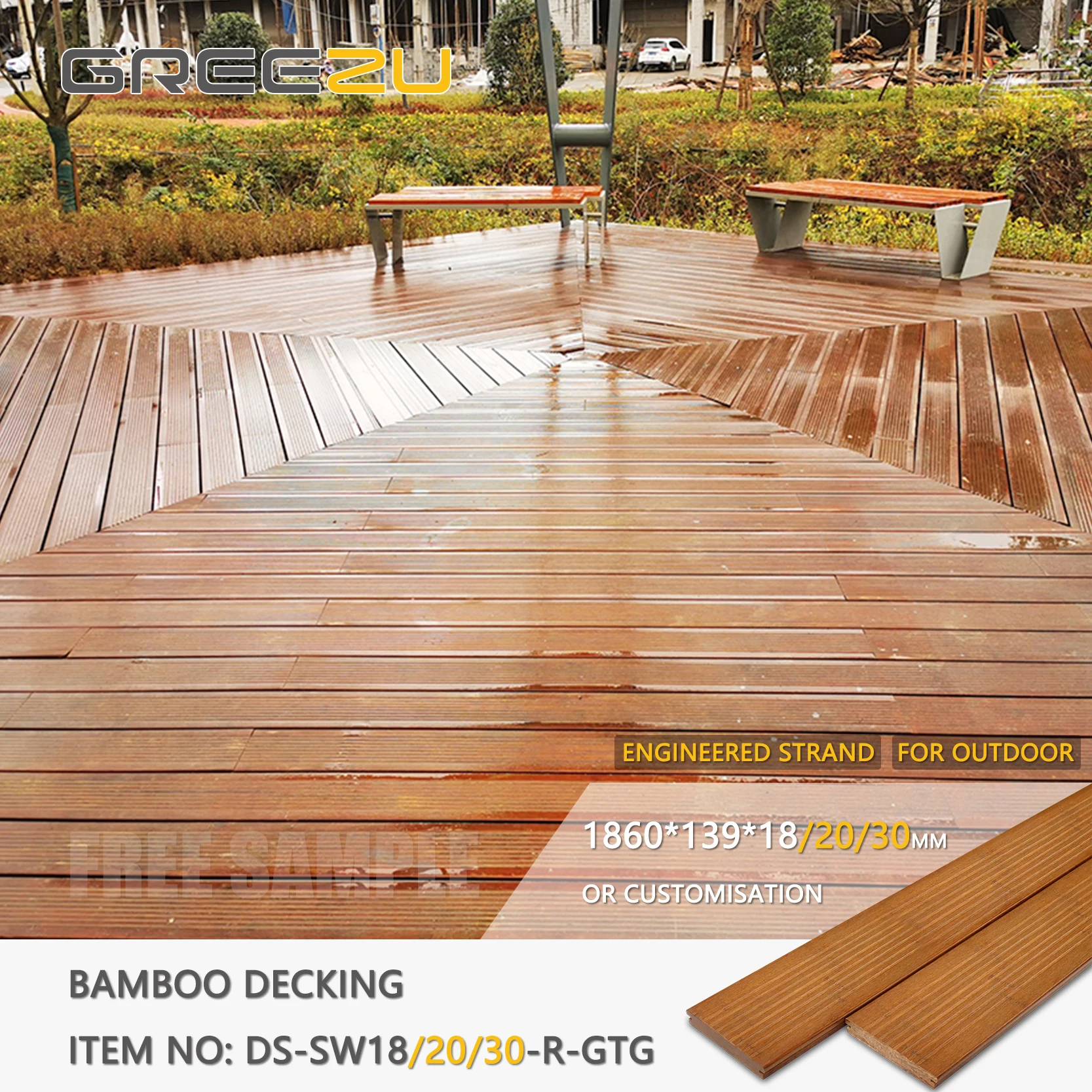 High-quality Bamboo Deck Flooring - Durable & Easy Install