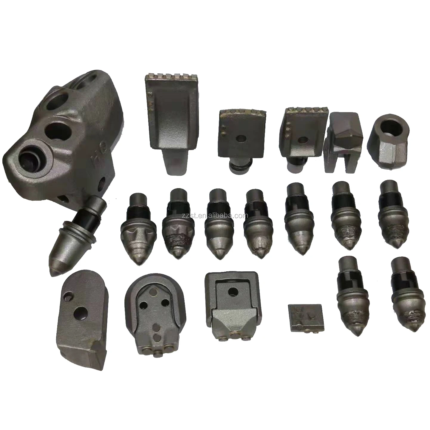 Rotary Drilling Machine Cut Teeth Pile Driving Rock Bullet Head Alloy Particle Bean Drill Bit Construction Machinery Parts