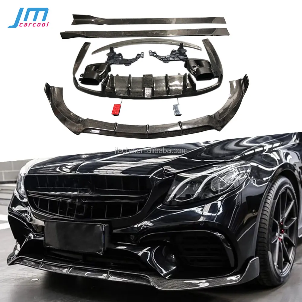 10-Piece Glossy Black Polyurethane Body Kit For Mercedes-Benz - Front Lip, Side Skirt, Rear Lip