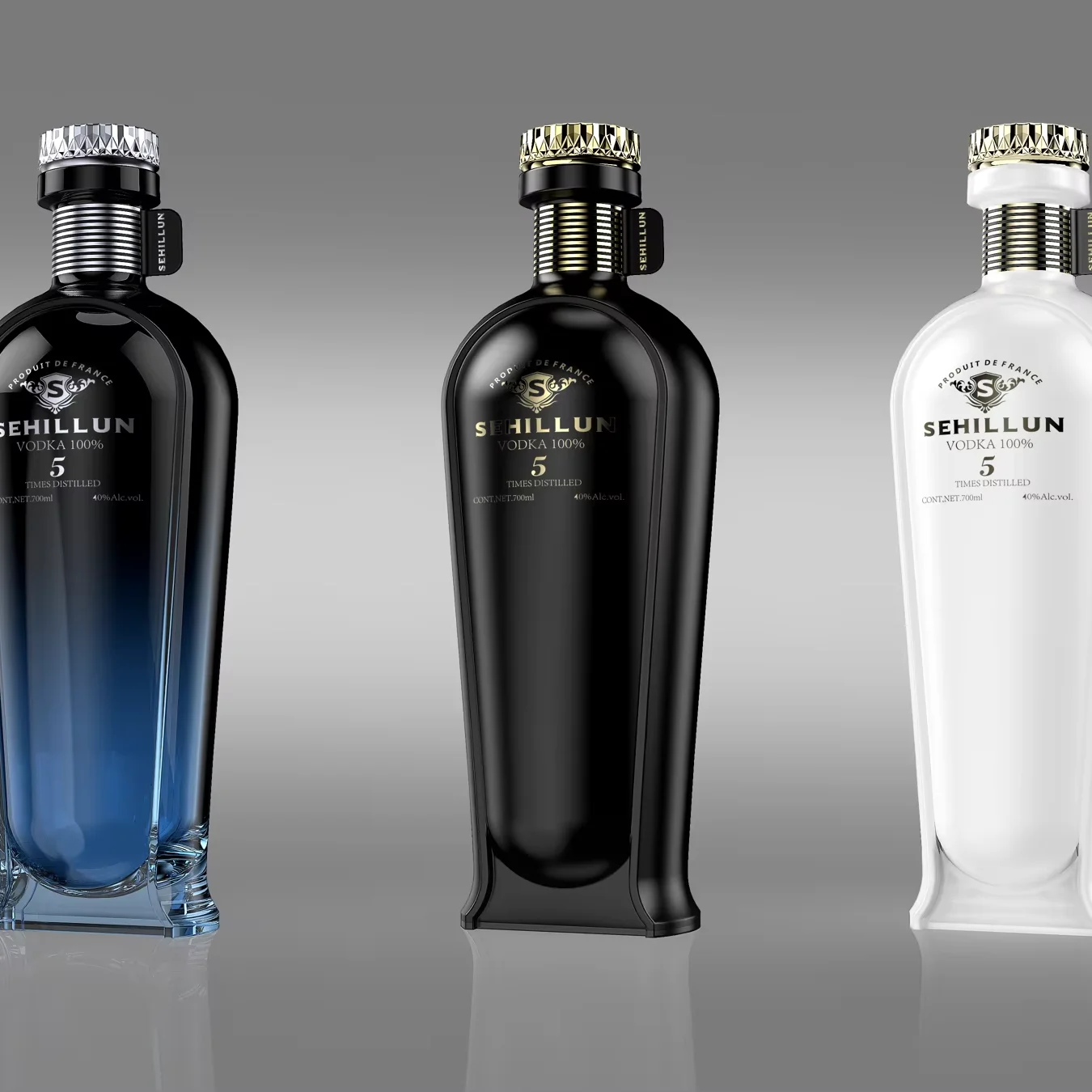 Spirit Glass  Bottle Vodka  Whisky Brandy Tequila    750 ml 700ml Vodka Glass Bottle for Liquor