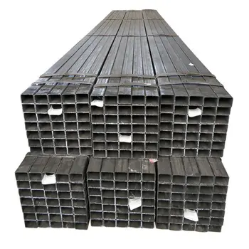 Widely Used  ASTM A500 square steel pipe hot dipped galvanized hollow section 1'' *1''--15''*15''Q235B for construction