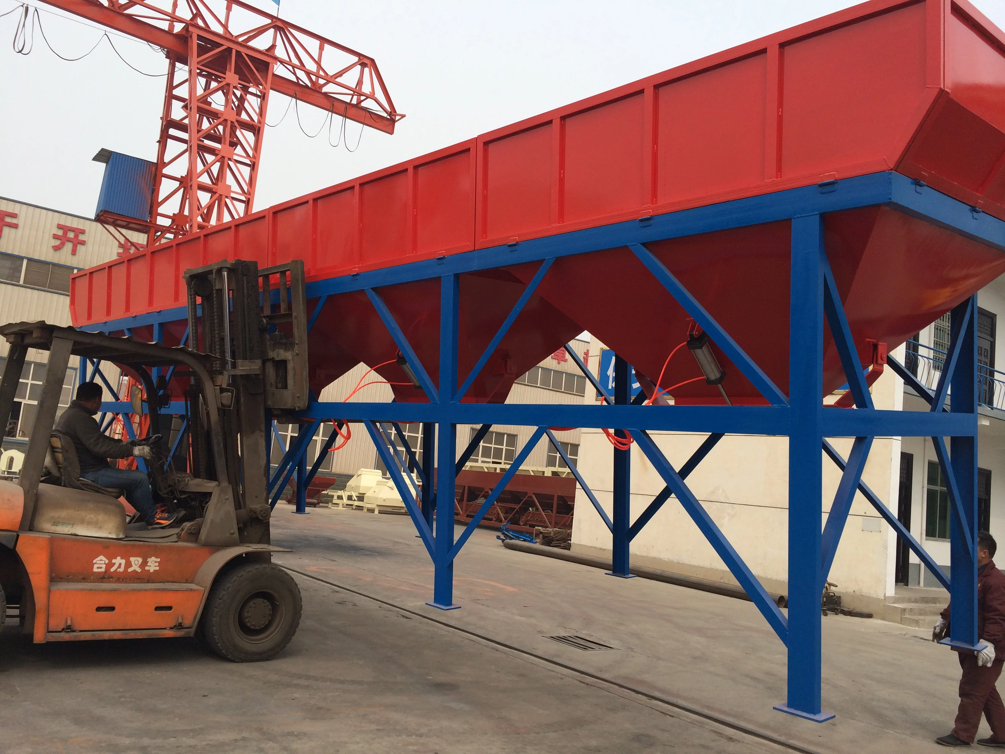 Precast Panel Batching Rack 50m3 60m3 Precast Mobile Concrete Mixing Plant Ready Mix Concrete Plant ...