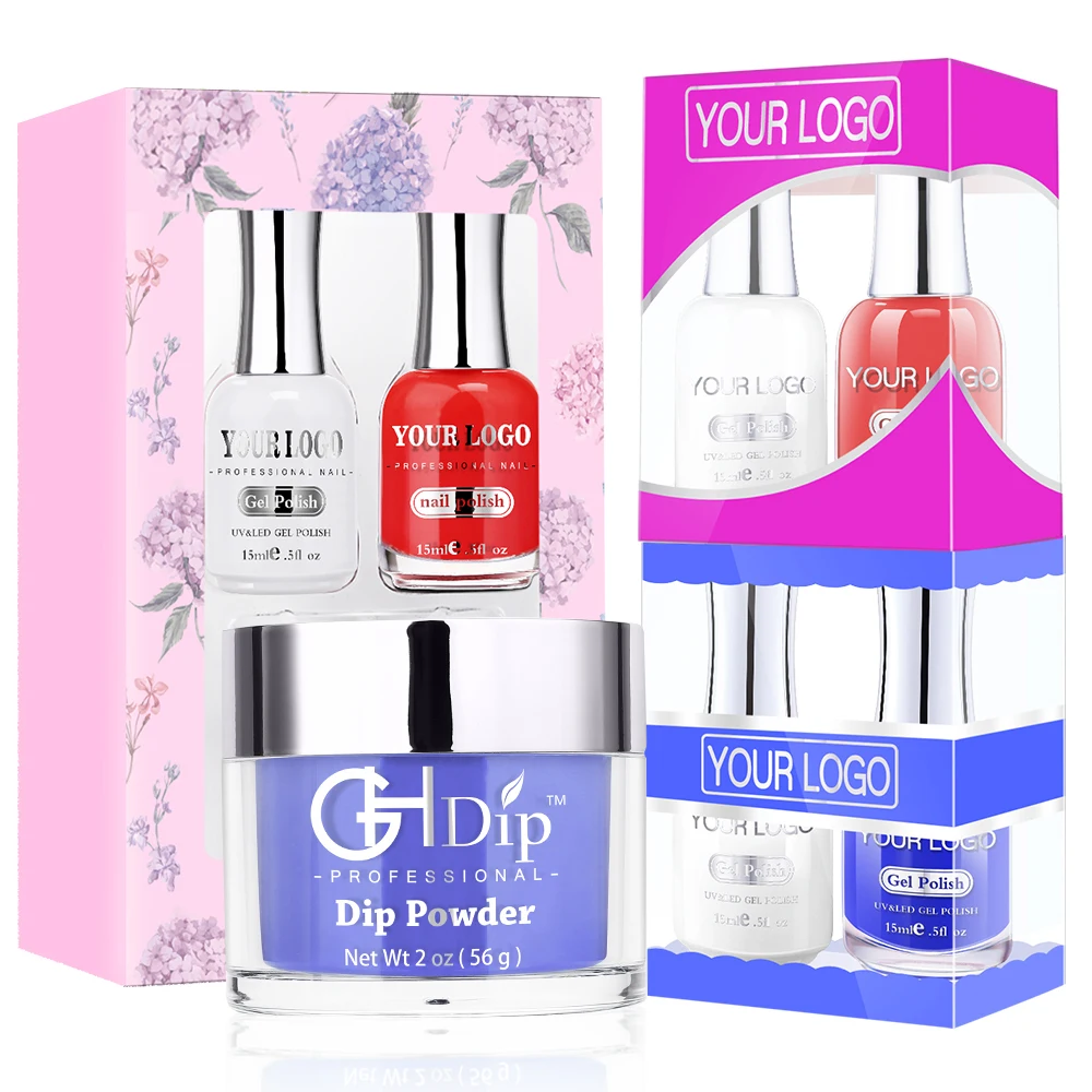 Оптовая продажа с завода 3 в 1 акриловый погружной порошок для системы окунания порошка ногтей