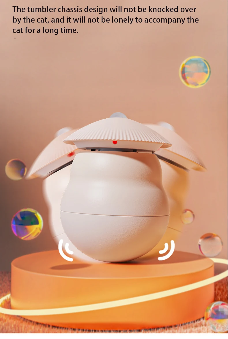 New Design Rechargeable Interactive Cat Laser Toy with Real Random Trajectory and Motion Activated Tunnel Pet Products details