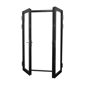 NFRC Aluminum tempered glass swing door custom double glazed hinged door  bathroom doors aluminium casement