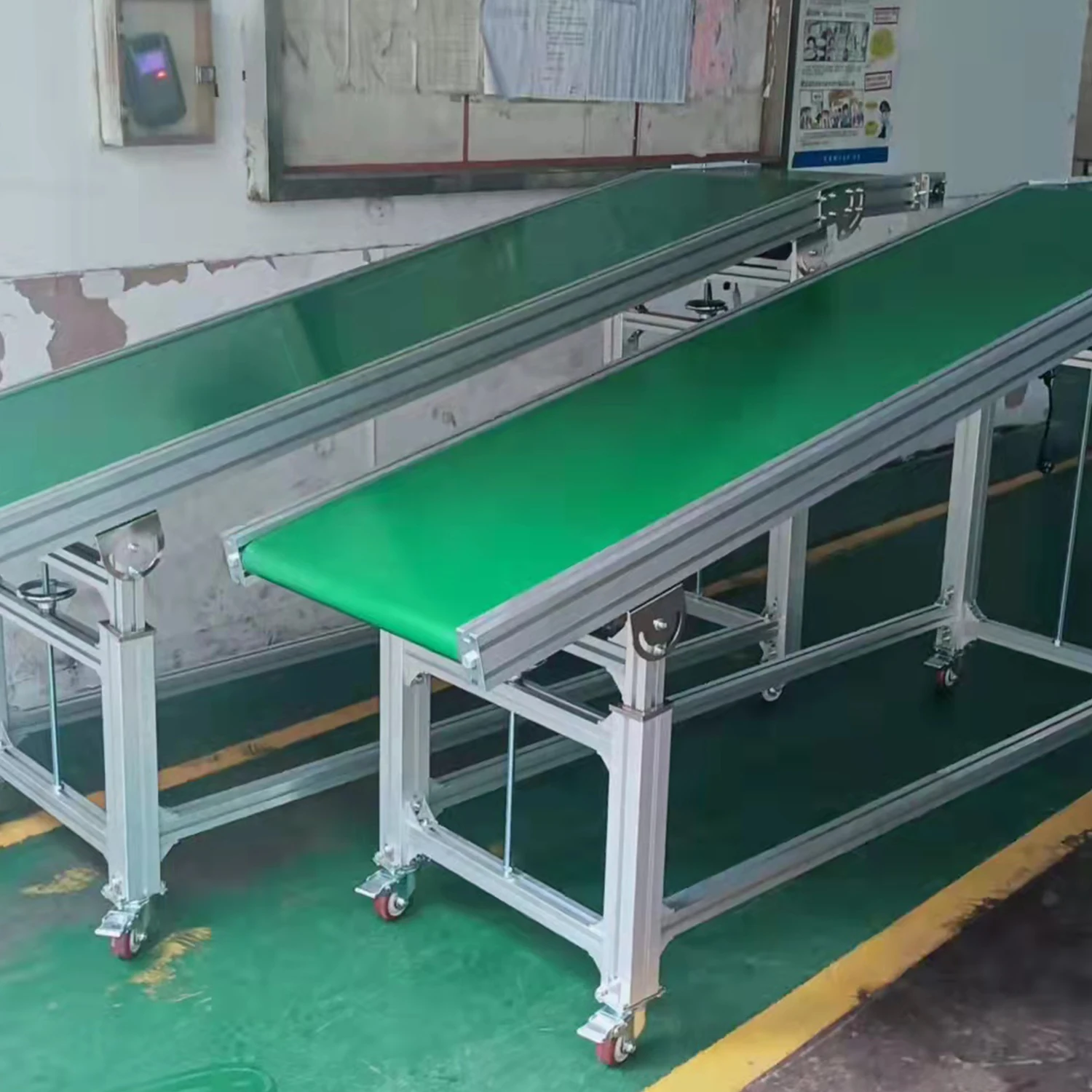 Conveyor Automated Warehouse Inclined Cleat Pvc Belt Conveyor With ...