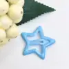 Colorful oil drop star clip 32cm light blue