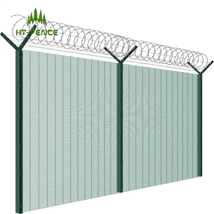 High Security Perimeter Fence Razor Barbed Wire Anti Climb Airport Fence for Sale Fence Security Wire