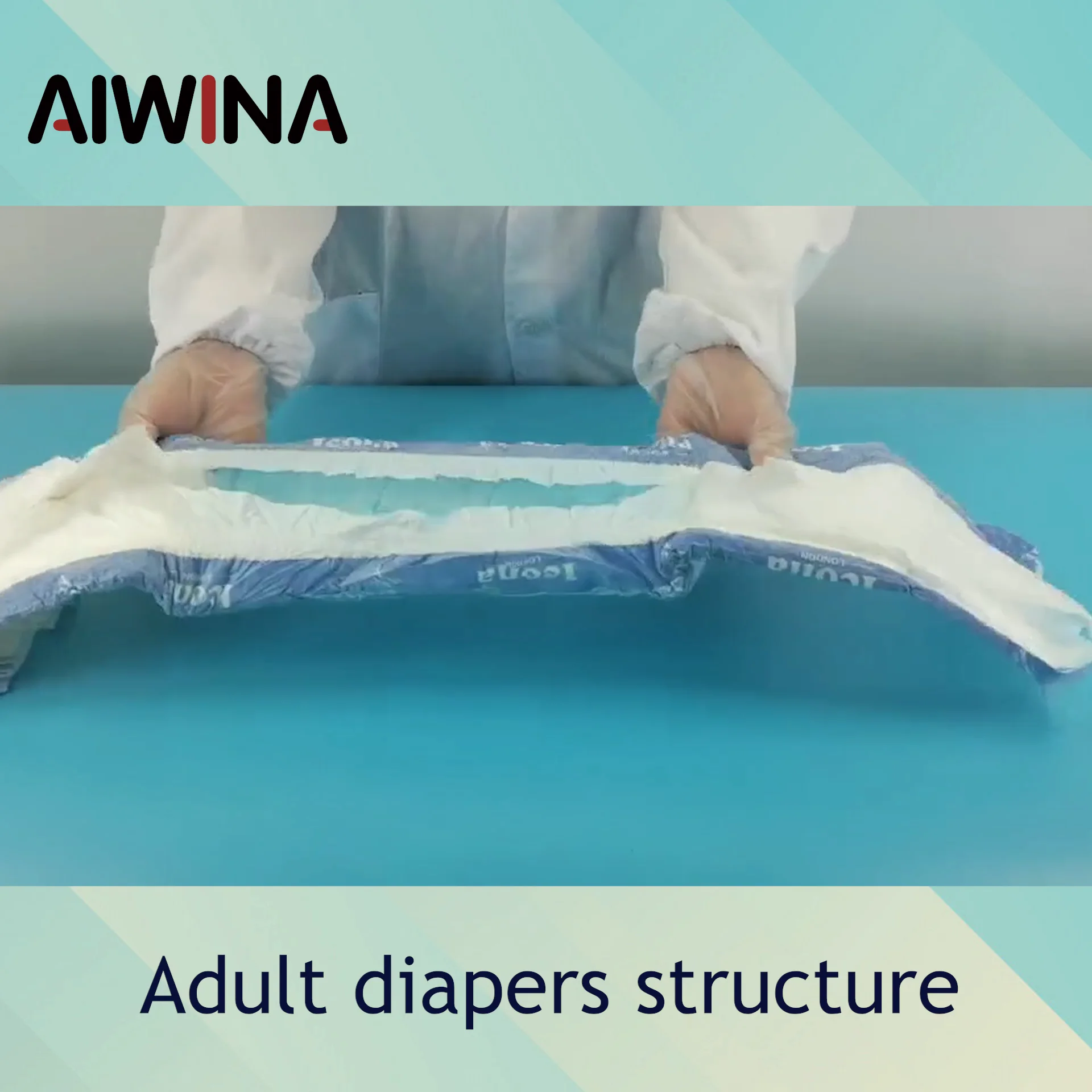 Aiwina Tena Natural Thick Adult Diapers Oem Diaper Manufacturer