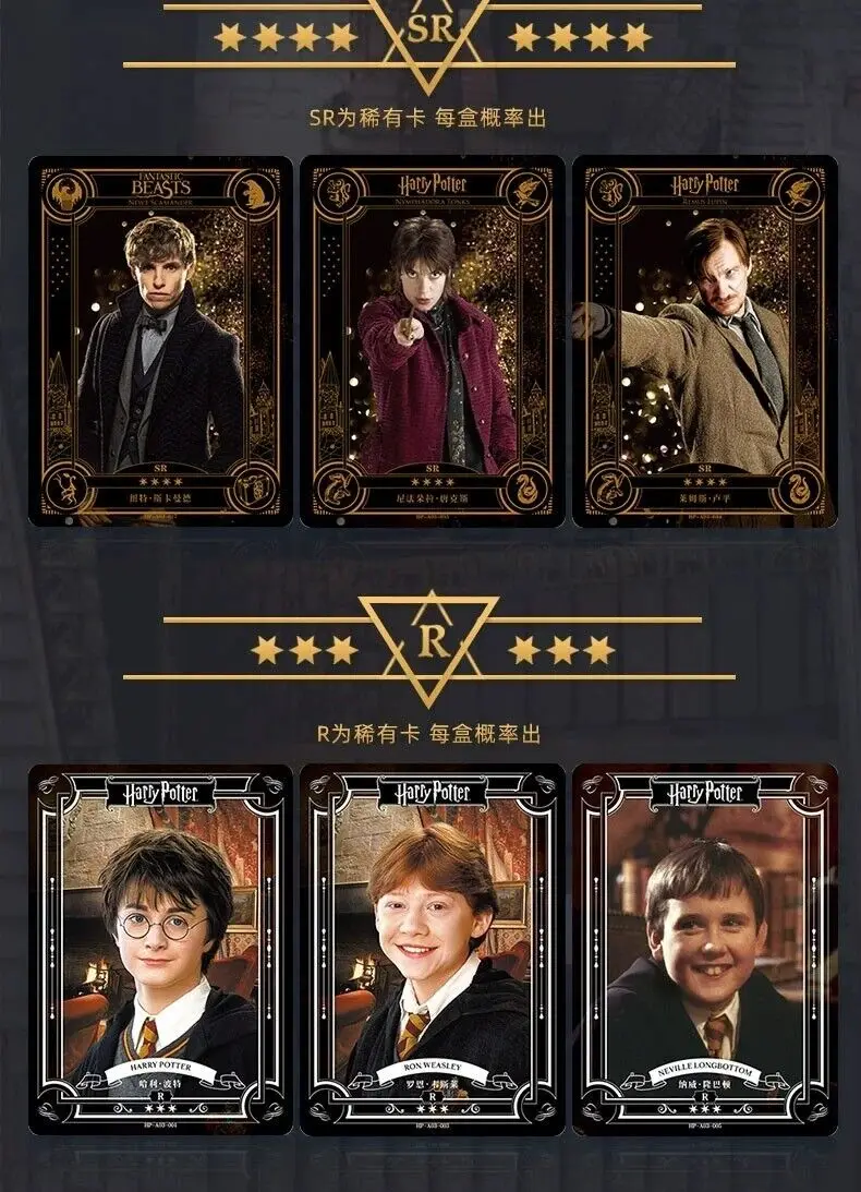 rare harry potter cards Original KAYOU Harry Potters Card Added Rare AR GR UR SGR Ron SSR Hermione  Dumbledore Anime Movie Collection for Gifts