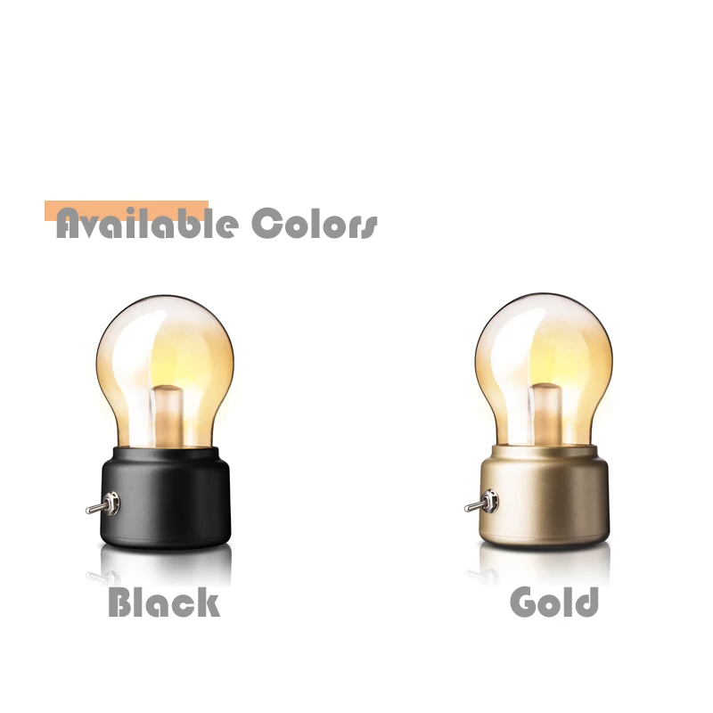 2021 Retro Sensor Nightlights Retro Classic Trend Usb Rechargeable Energy Saving Led Bulb Night Lamps
