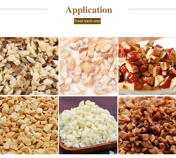 Dicing Machinery Walnut Crusher Pistachio Crushing Almonds Bean Cutter Chopper Cashew Nuts Peanut Chopping Cutting Machine details