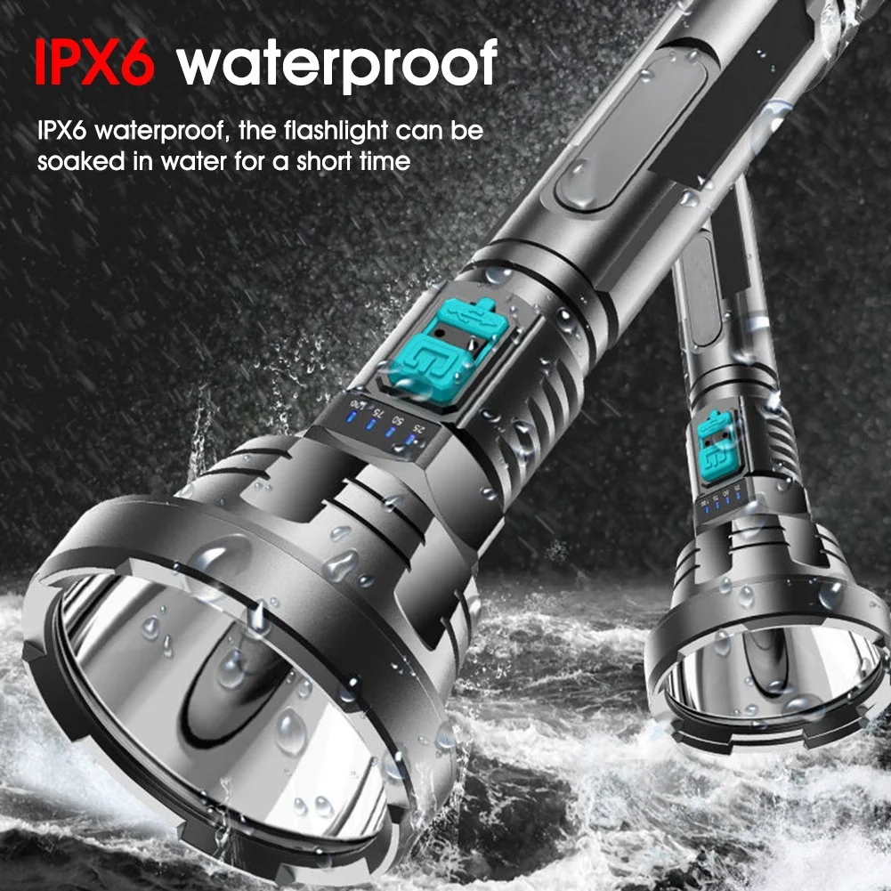 Taikoo Multi-function LED USB Long-range Portable Hiking Camping Tent Lights Emergency Flashlight Outdoor Torch Light
