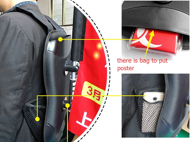 backpack flag holder leather American Patch - UV Print Keep your flag steady Portable Backpack Flag Banner Stand