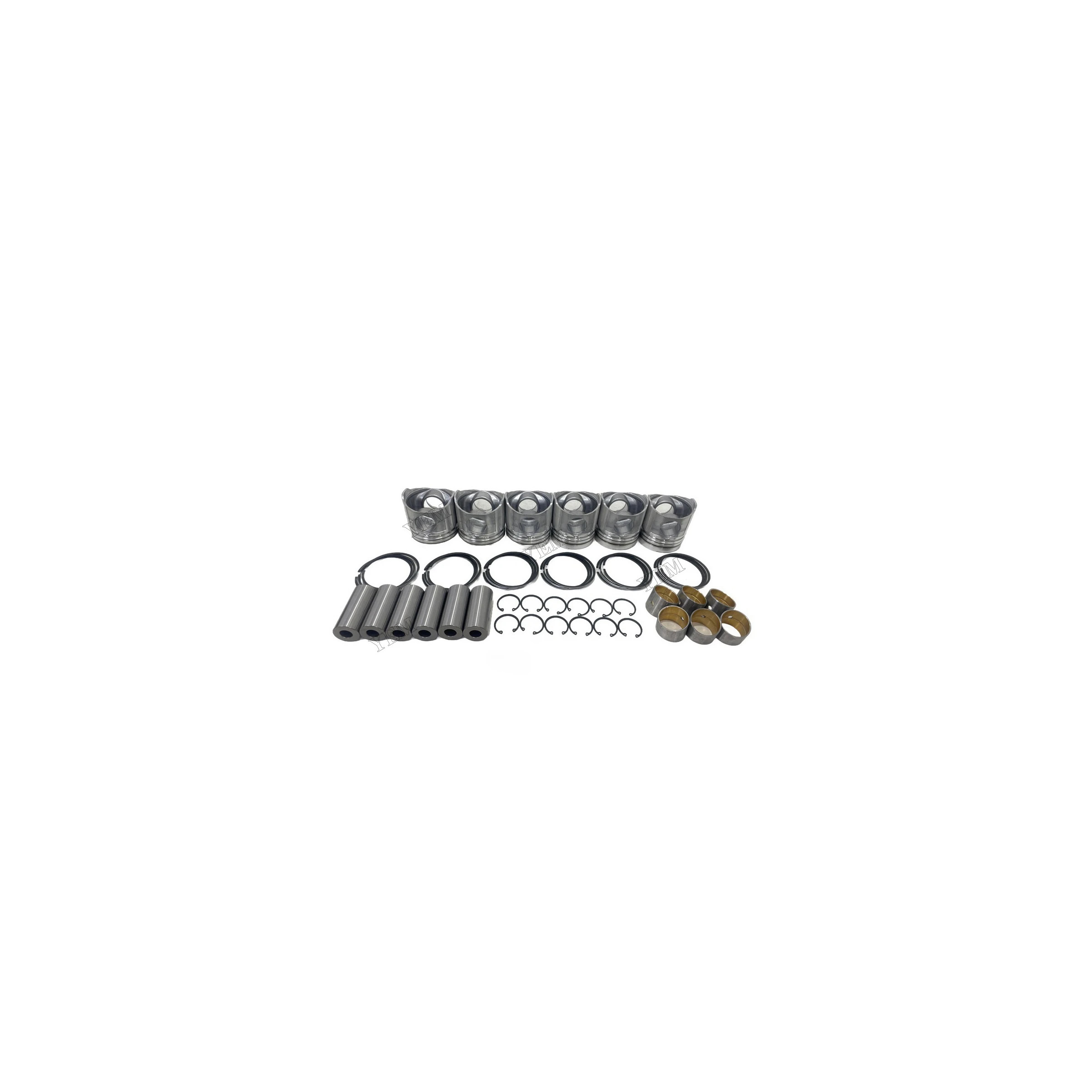 For Komatsu 6D108 Piston and Rings Kit Engine Replacement Parts