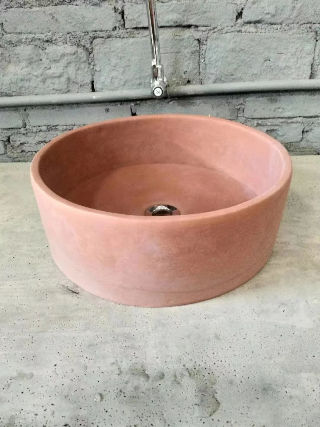 Factory sales high strength durable round concrete fiberglass cement wash basin