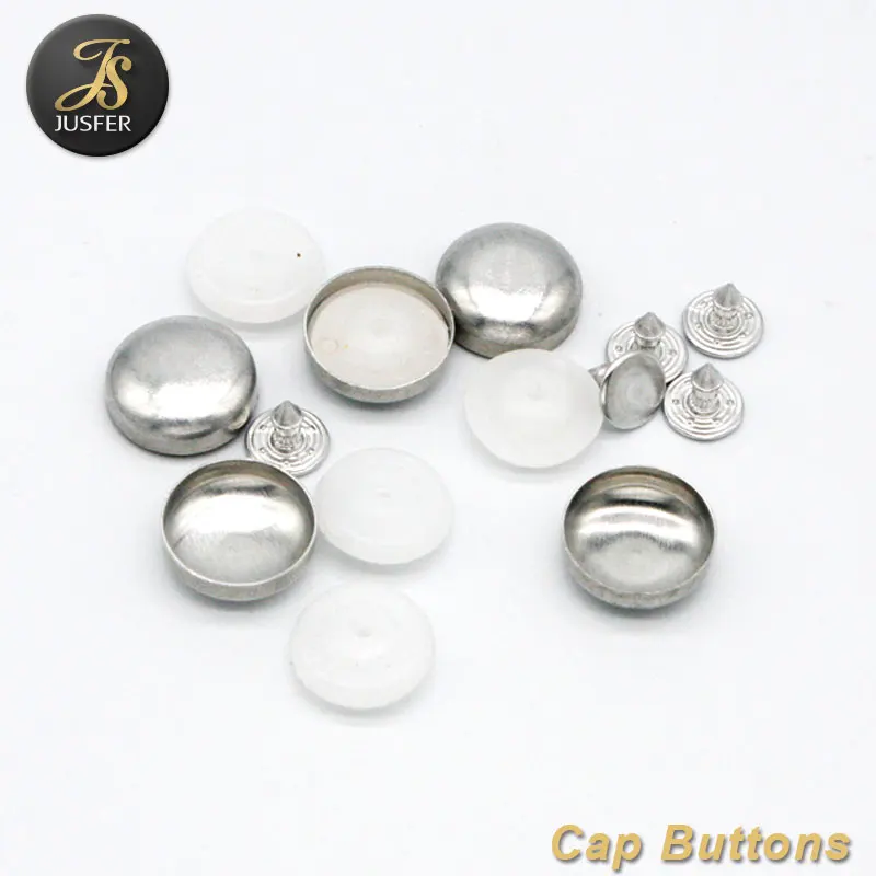 Aluminum Dome Ball Fabric Covered Button Baseball Cap Top Button With