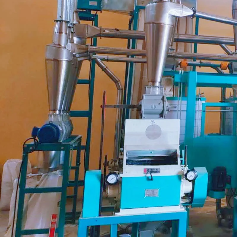 Kenya Tanzania South Africa Malawi Rwanda Angola Cameroon 5 Ton/24h  Maize Flour Mill Machine