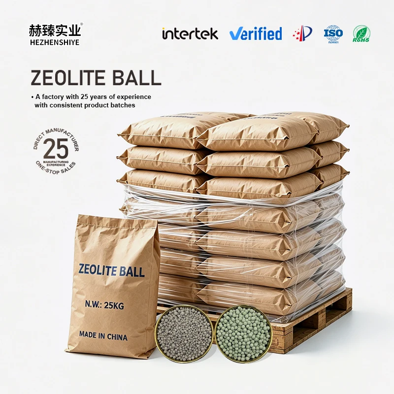 Industrial Wastewater Filtration Tank Filler Exhaust Gas Adsorption Tower Packing Industrial Liquid Purification Zeolite Ball