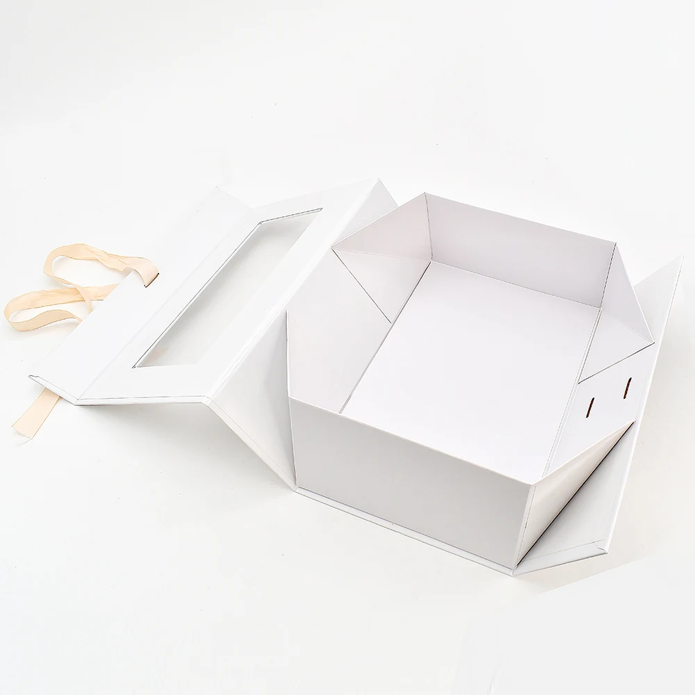 Wholesale Custom Printing Luxury Baby Suit Cute Velvet Gift Packaging Box with clear Window supplier