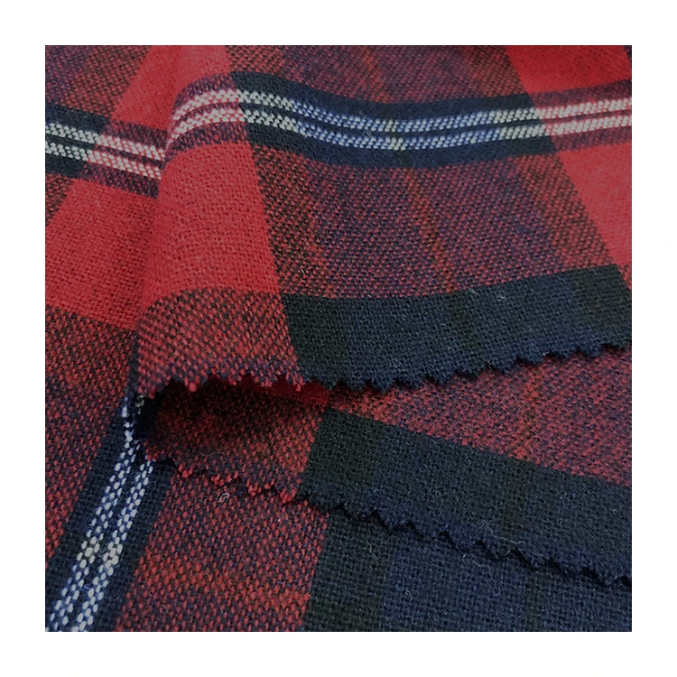 Оптовая продажа 100 полиэстер клетчатая фланелевая ткань для мужской